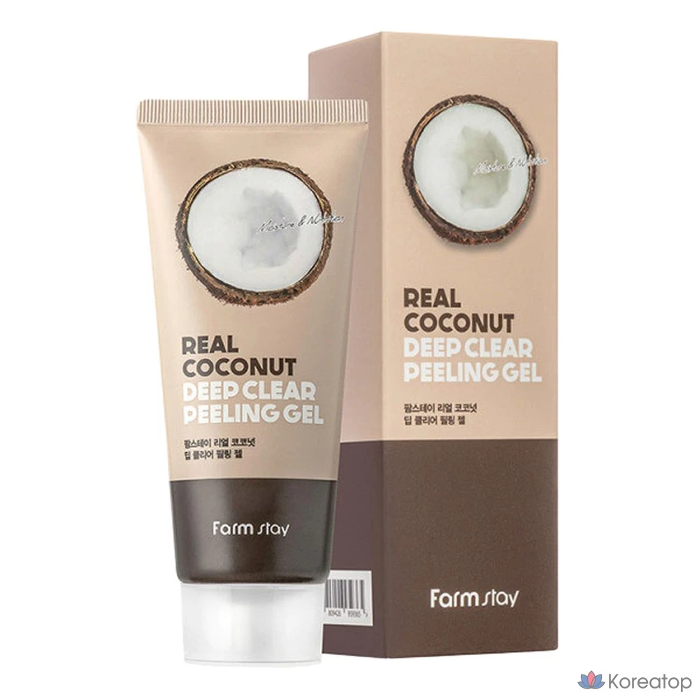 Пилинг-гель FarmStay Real Coconut Deep Clear Peeling Gel, 100 мл, 1 шт.