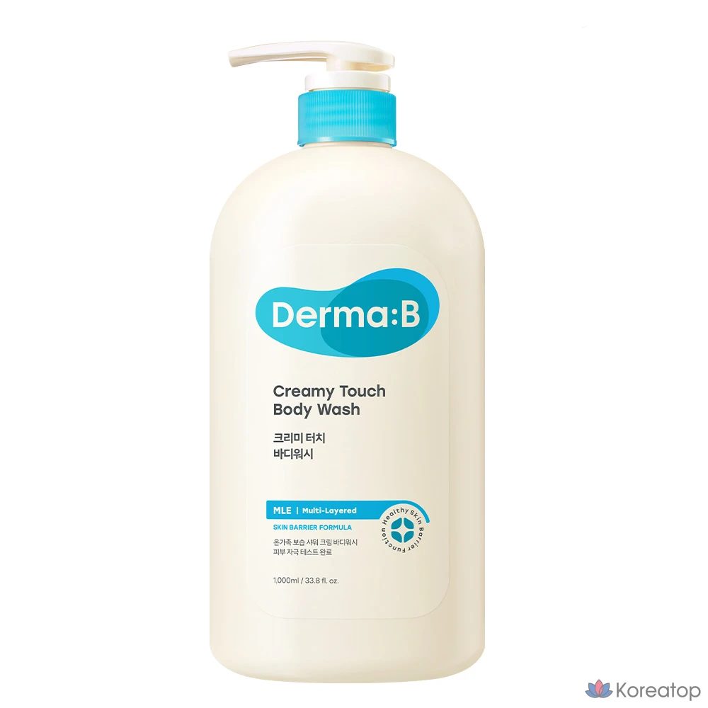 Гелевое средство для душа DERMA:B Creamy Touch Body Wash, 1 л, 1 шт.