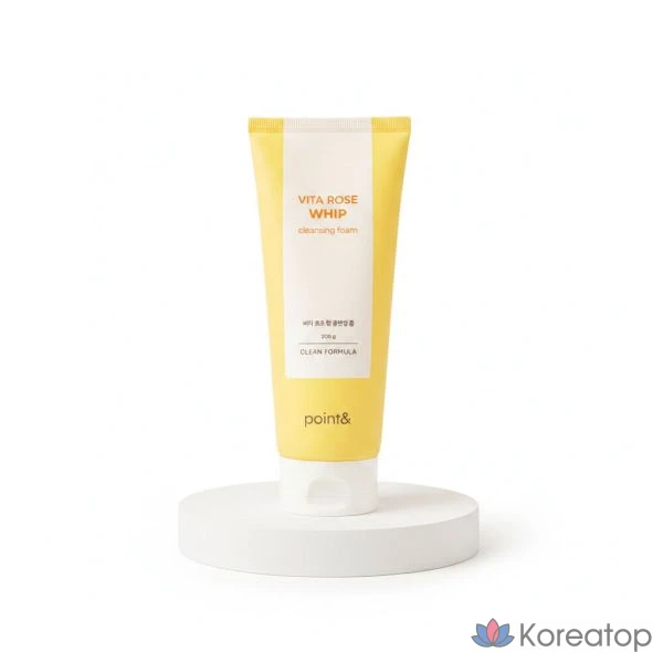 Очищающая пенка Point& Vita Rose Whip Cleansing Foam, 200 г, 1 шт.