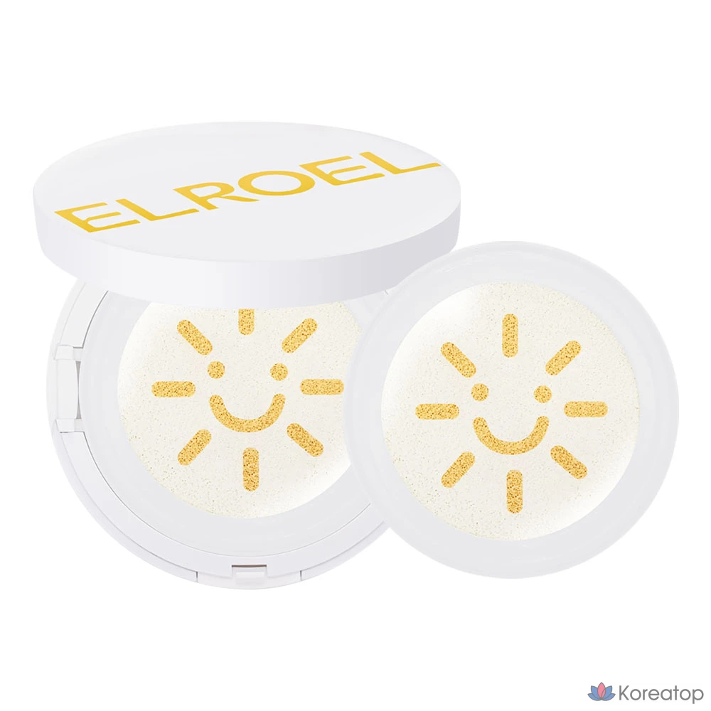 Кушон ELROEL Sun Cushion S9 2025 Pang Pang Big Sun Cushion (основа + сменный блок), 50 г, 1 шт.