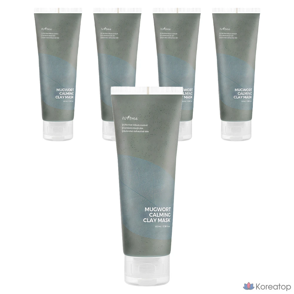 Успокаивающая глиняная маска с полынью Isandree, 100 мл, 1 упаковка, 5 шт.