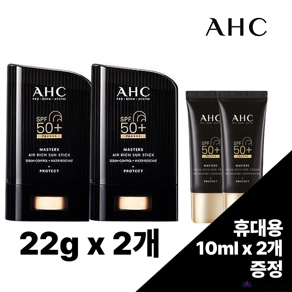 Солнцезащитный стик AHC Masters Air Rich Sun Stick SPF50+ PA++++, 64 г, 1 шт.