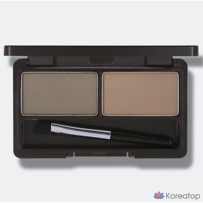 Набор для бровей The Saem Eco Soul Eyebrow Kit 5 г, № 2, серо-коричневый, 1 шт.