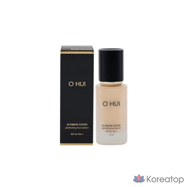 Тональный крем Ohui Ultimate Cover Perfecting Foundation, оттенок Y01 Milk Beige, SPF35 PA++, 30 мл, 1 шт.