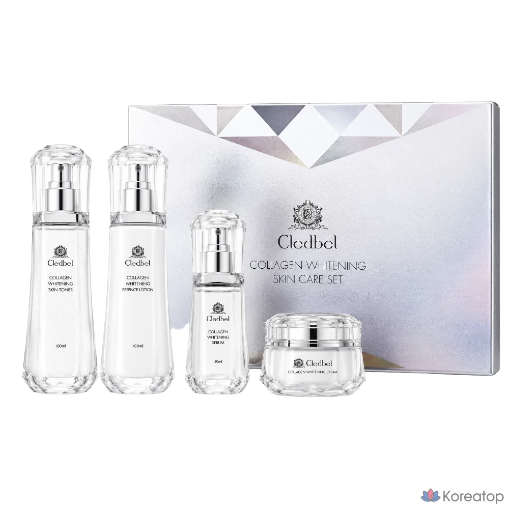 Набор для ухода Cledbel Collagen Whitening Skincare Set, 1 шт.