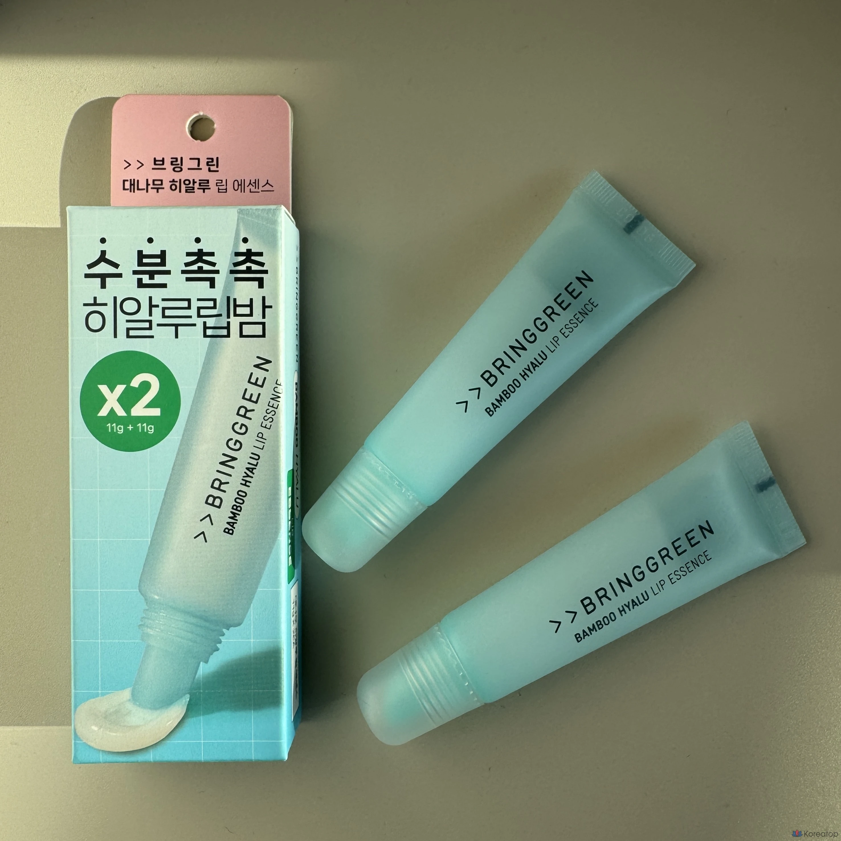 Бальзам для губ Bring Green Bamboo Hyalu Lip Essence, 22 г, 2 шт.
