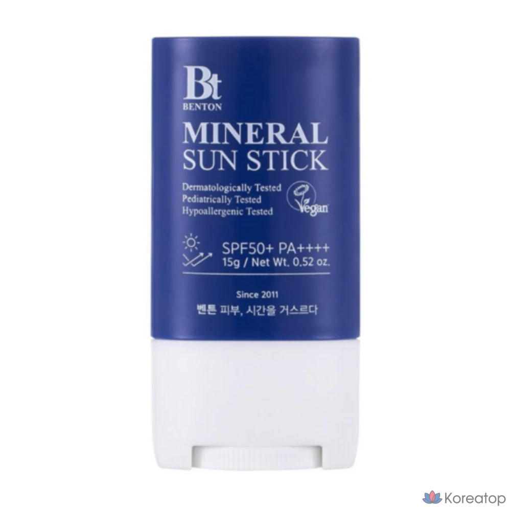 Солнцезащитный стик Benton Mineral Sun Stick SPF50+ PA++++, 15 г, 1 шт.
