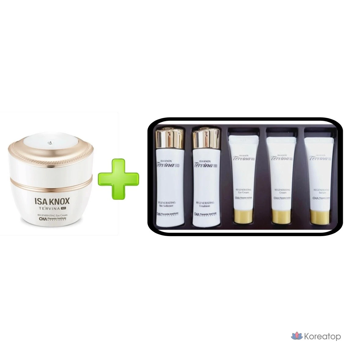 Крем для век Isa Knox Terbina AD Regenerating Eye Cream, 25 мл + набор из 5 миниатюр Terbina, 1 шт.