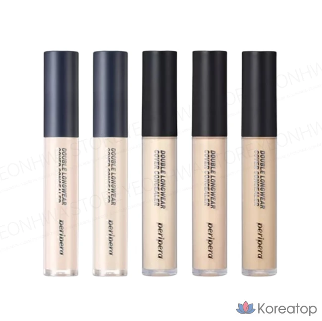 Консилер Peripera Double Longwear Cover Concealer, оттенок 0.5 Fair (Pink Base), 5.5 г, 1 шт.