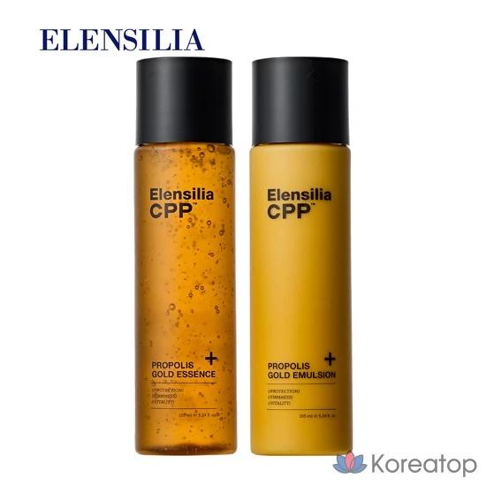 Набор для ухода Elensilia CPP Propolis Gold 2-piece Set (Essence + Emulsion), 1 шт.