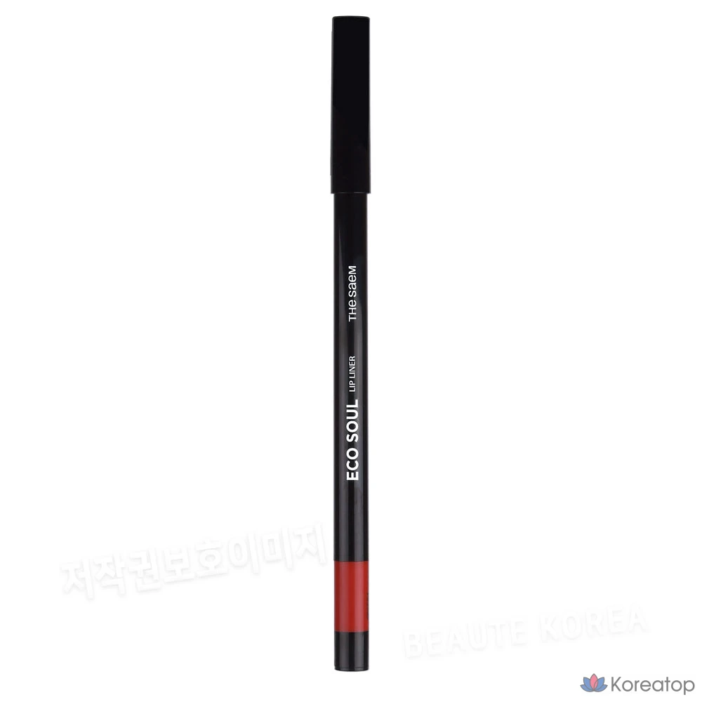Карандаш для губ The Saem Eco Soul RD01 Французский красный, 1 шт.