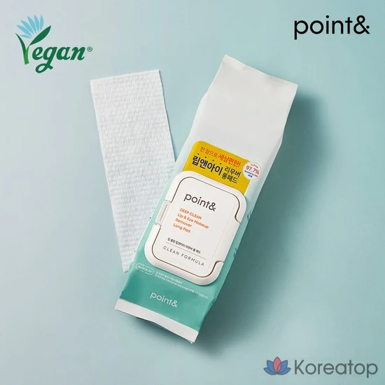 Пэды для снятия макияжа Point&amp; Deep Clean Long Pad Lip &amp; Eye Remover, 88 шт.