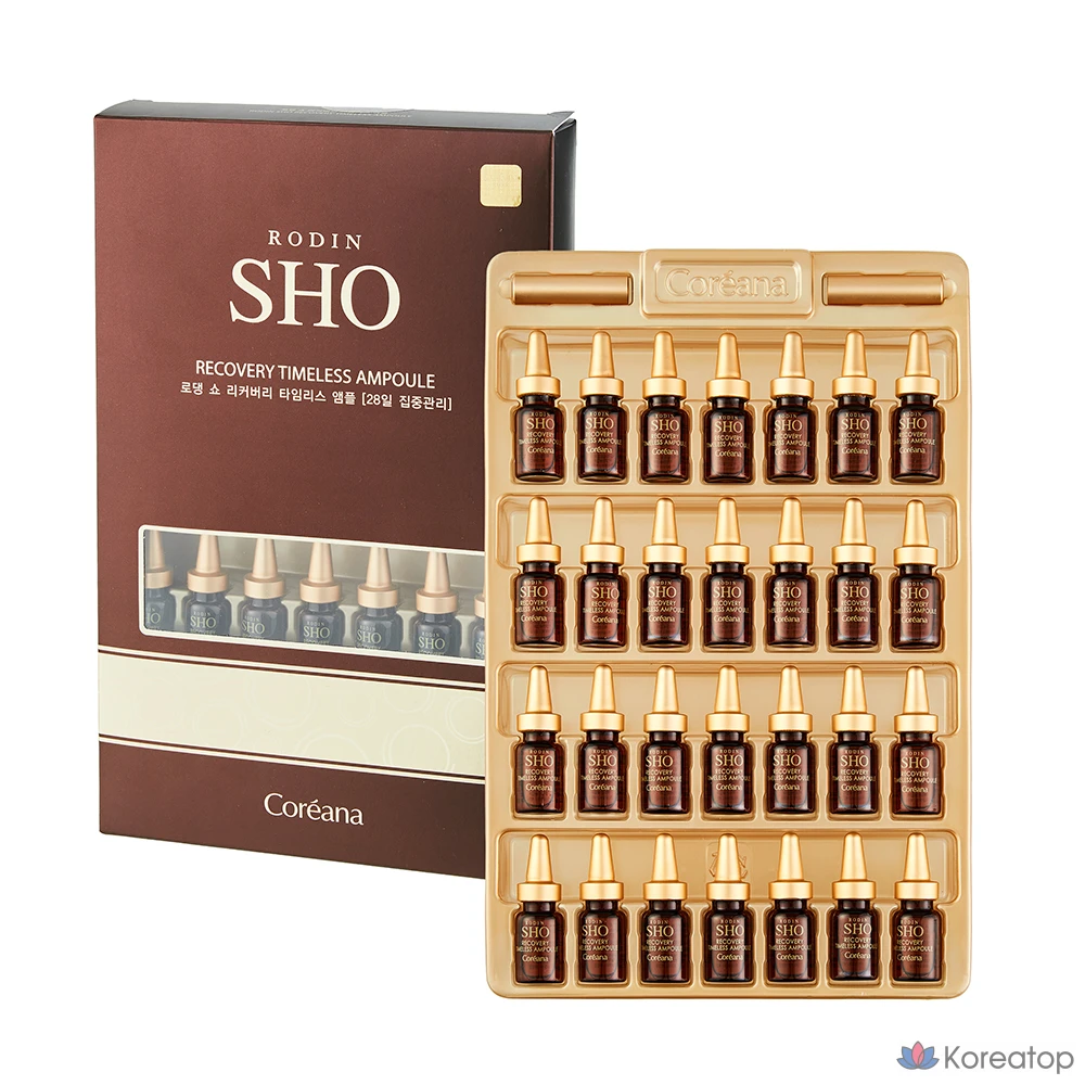 Ампульная сыворотка Coreana Rodin Show Recovery Timeless Ampoule, 2 мл x 28 шт, 56 мл, 1 шт.
