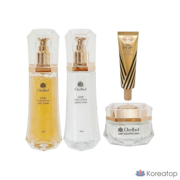 Набор для ухода Cledbel Gold Lifting Collagen 3-piece Set + Eye Cream, 30 мл, 1 шт.