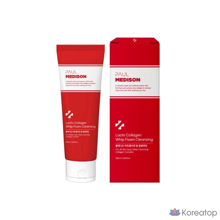 Пенка для умывания PAUL MEDISON Lactocollagen Whip, 1 шт., 155 мл