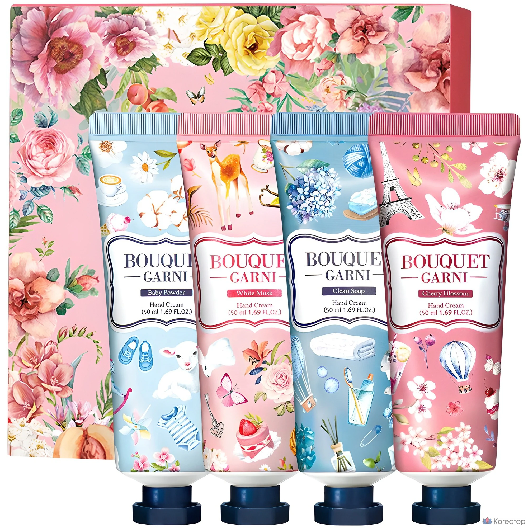 Набор из 4 кремов для рук Bouquet Garni, 1 комплект