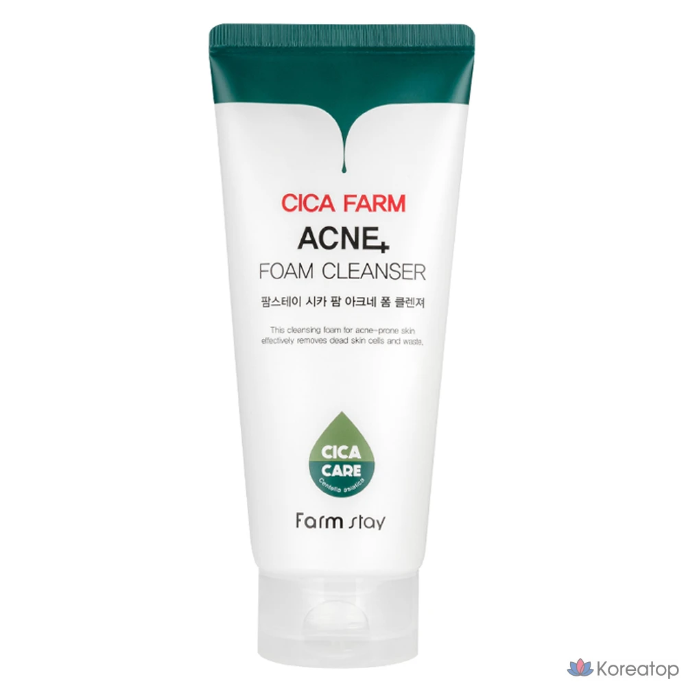 Пенка для умывания FarmStay Cica Farm Acne Foam Cleanser, 180 мл, 1 шт.