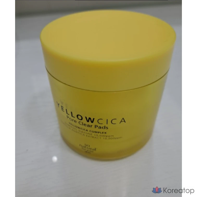 Очищающие подушечки для пор So Natural Yellow Cica, 70 шт., упаковка 70 шт., 1 упаковка