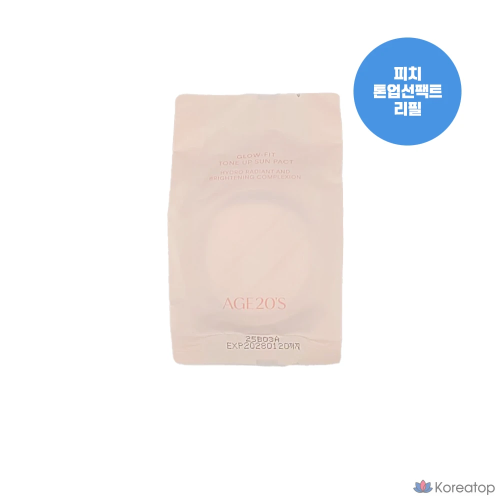 Солнцезащитный крем AGE 20S Glow Fit Tone Up Sun Pact Refill, 12.5 г, 1 шт.