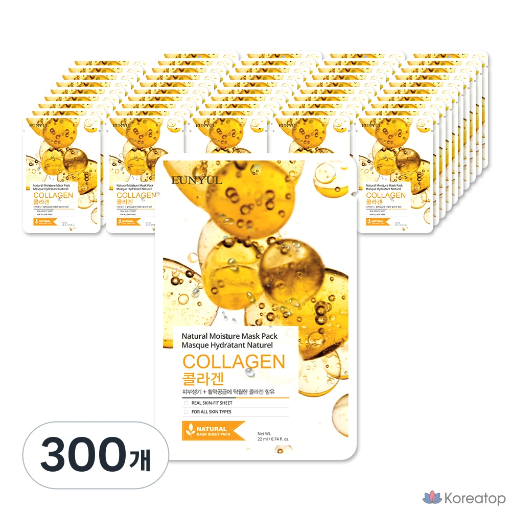 Тканевая маска для лица Eunyul Natural Moisture Collagen Mask, 300 шт.