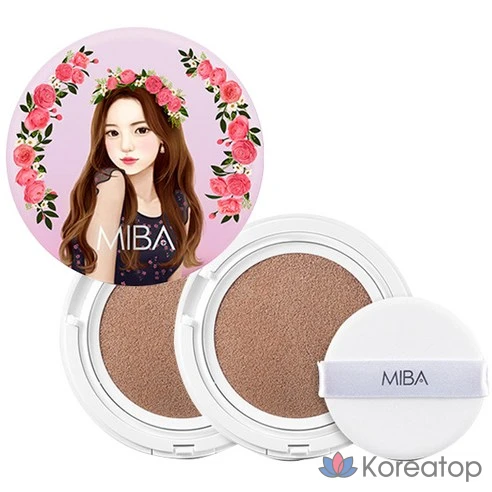 Тональный крем MIBA Wang Cushion Season 1, 1 основной продукт + 2 сменных блока, 1 шт., размер 21