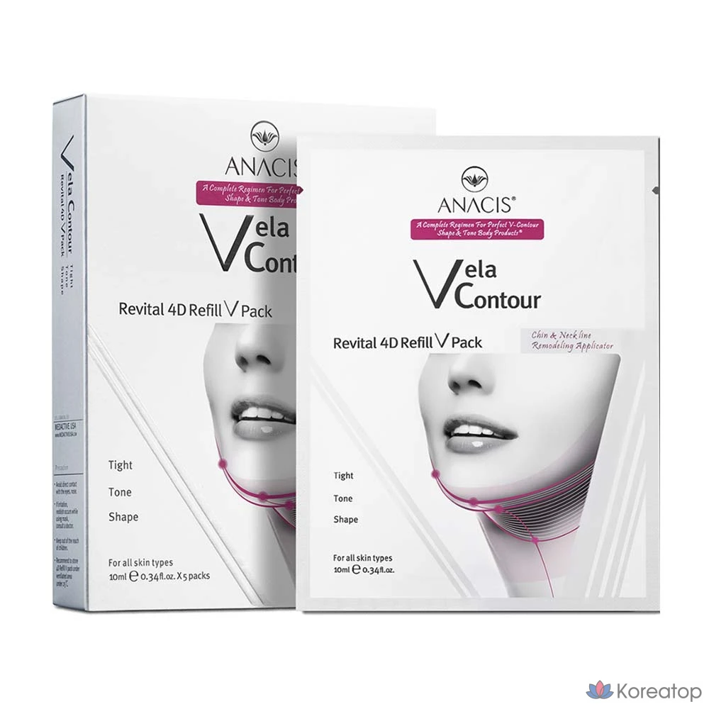 Сменные блоки для контуринга ANACIS Bella Contour 4D V-Pack, 1 упаковка, 5 штук.