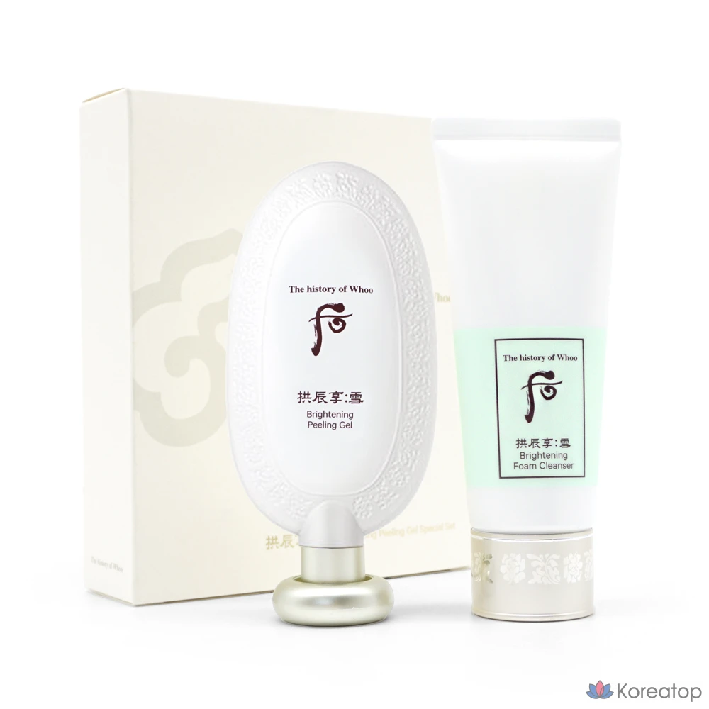 Набор для ухода THE HISTORY OF WHOO Gongjinhyang Seol Cleansing Gel &amp; Foam 2-piece Set, 100 мл + 100 мл, 1 шт.