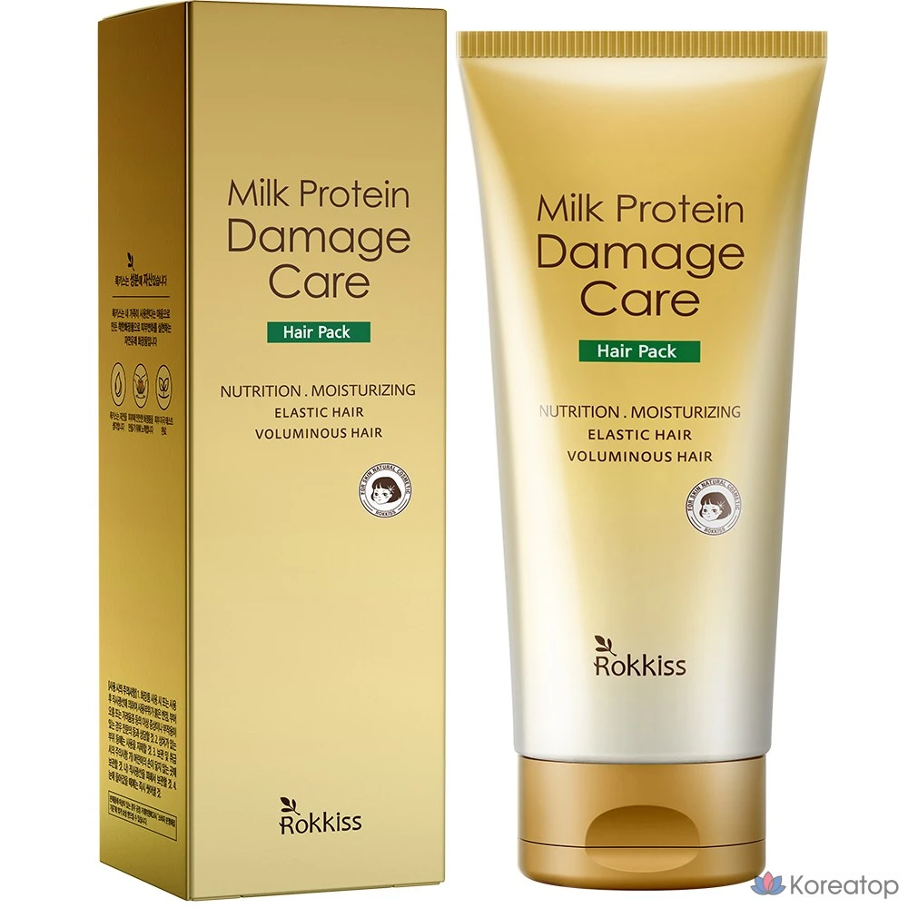 Маска для поврежденных волос Rokkiss Milk Protein Damage Care, 1 шт., 250 мл