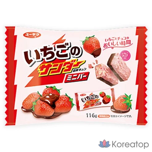 Мини-батончик Yuraku Black Thunder Strawberry Thunder
