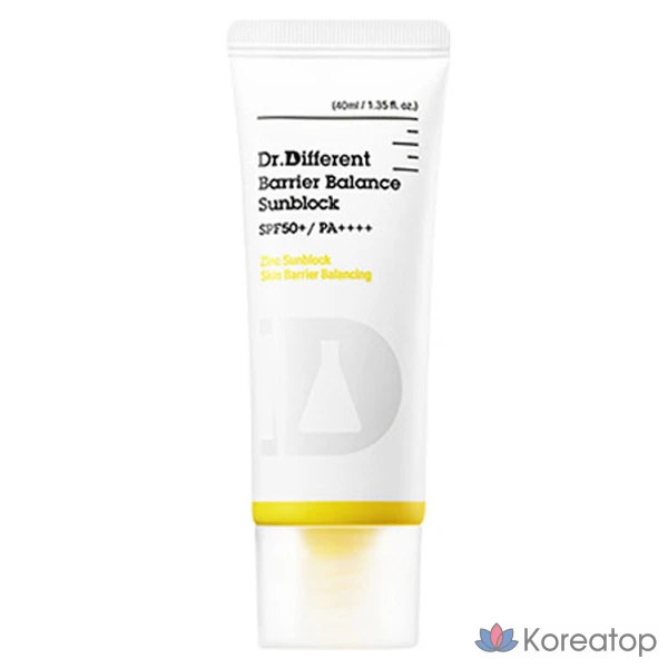 Солнцезащитный крем Dr. Different Barrier Balance SPF50+ PA++++, 40 мл, 1 шт.