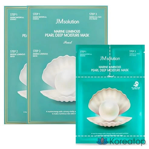 Трёхшаговая увлажняющая маска с экстрактом жемчуга JMsolution Marine Luminous Pearl Deep Moisture Mask