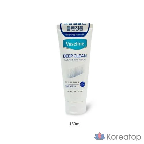 Очищающая пенка Happy Bath Vaseline Deep Clean Cleansing Foam, 150 мл, 1 шт.