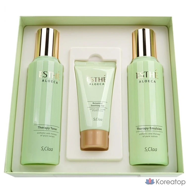 Набор для ухода Enprani Aloe Package Skin Lotion 2-piece Set, 1 шт.