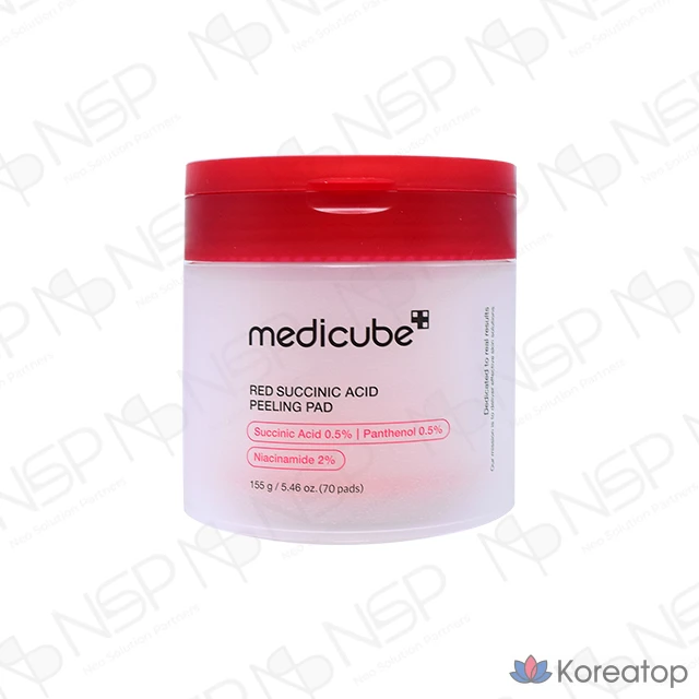 Пилинг-подушечки Medicube с красной янтарной кислотой, 70 листов, 1 упаковка