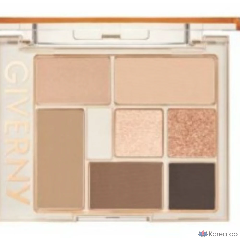 Палитра для глаз Giverny Nuances G, 8,2 г, 1 штука, № 3, Черный как смоль