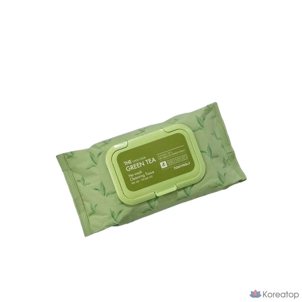 Очищающие салфетки Tony Moly The Chok Chok Green Tea No-Wash Cleansing Tissue, 200 шт.