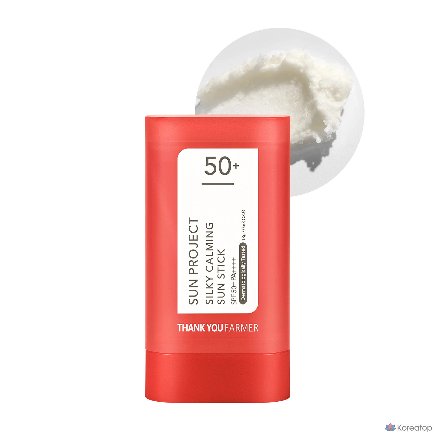 Солнцезащитный стик Thank You Farmer Sun Project Silky Calming Sun Stick SPF50+ PA++++, 18 г, 1 шт.