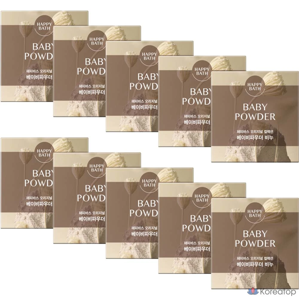 Мягкое мыло Happy Bath, 90 г, 10 пенсов, аромат детской присыпки Renewal, 1 упаковка.