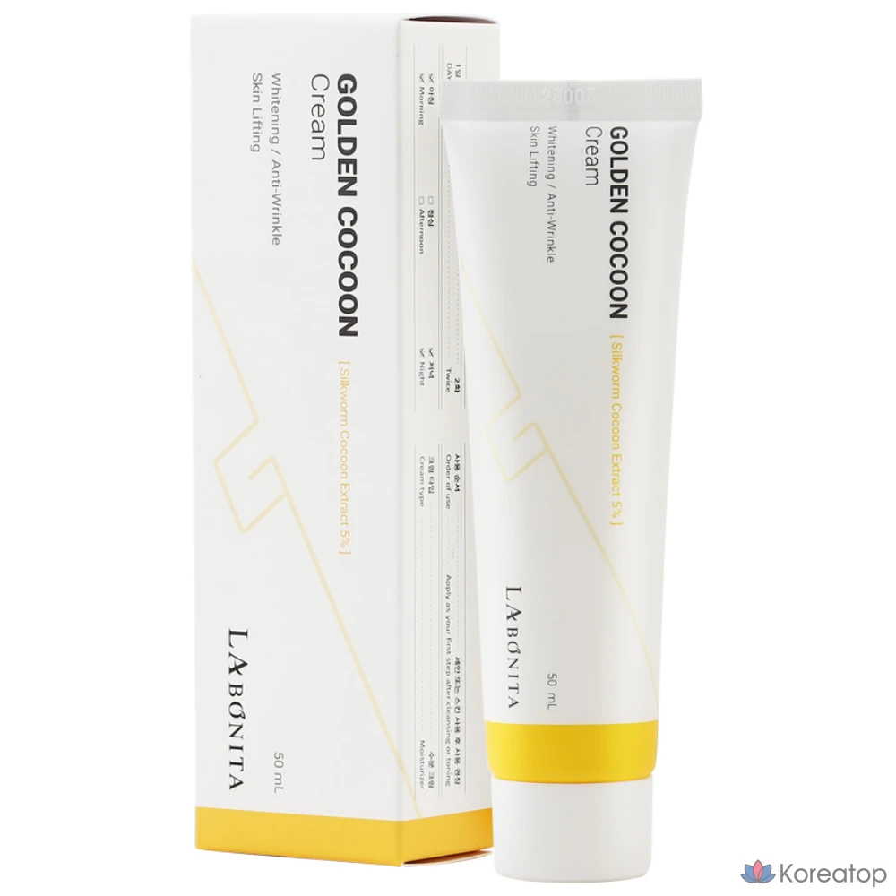 Крем Labonita Golden Cocoon Cream 50 мл / Протеиновый крем-бомба / Жевательный крем для шелкопряда / Серициновый крем для коконов шелкопряда, 1 шт.