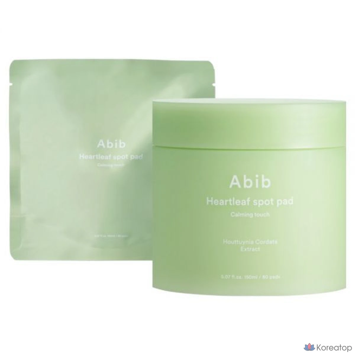 Пэды Abib Heartleaf Calming Touch Spot Pad + Refill Set, 2-piece Set, 1 шт.