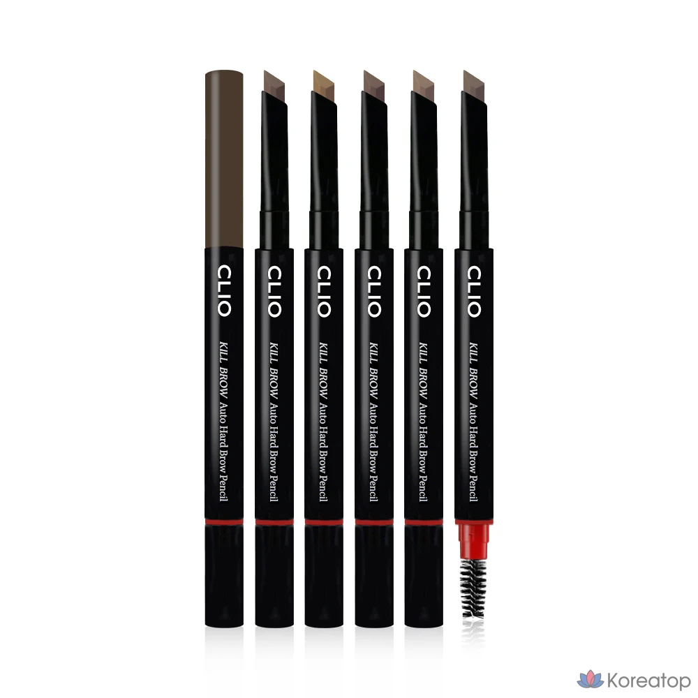 Карандаш для бровей Clio Kill Brow Auto Hard, 0,31 г, 005 Серо-коричневый, 1 шт