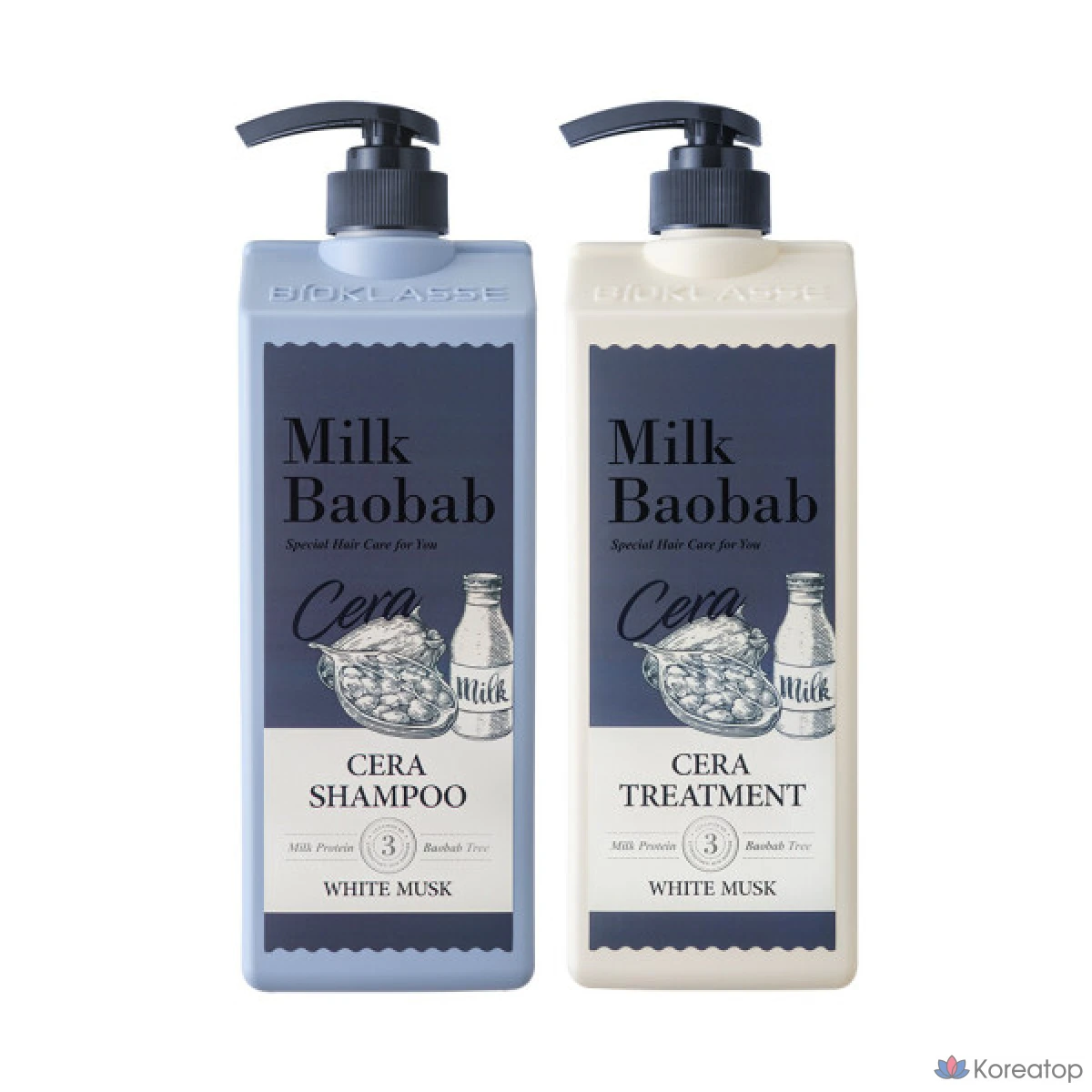 Шампунь Cera 1,2 л + средство для ухода 1,2 л, аромат «Белый мускус», гипоаллергенные духи, 1 упаковка.