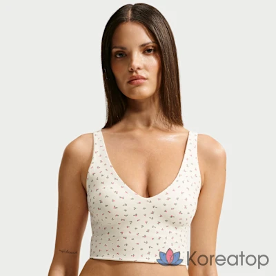 Бюстгальтер женский Nike Skims Matte Print V-Neck Longline Bra