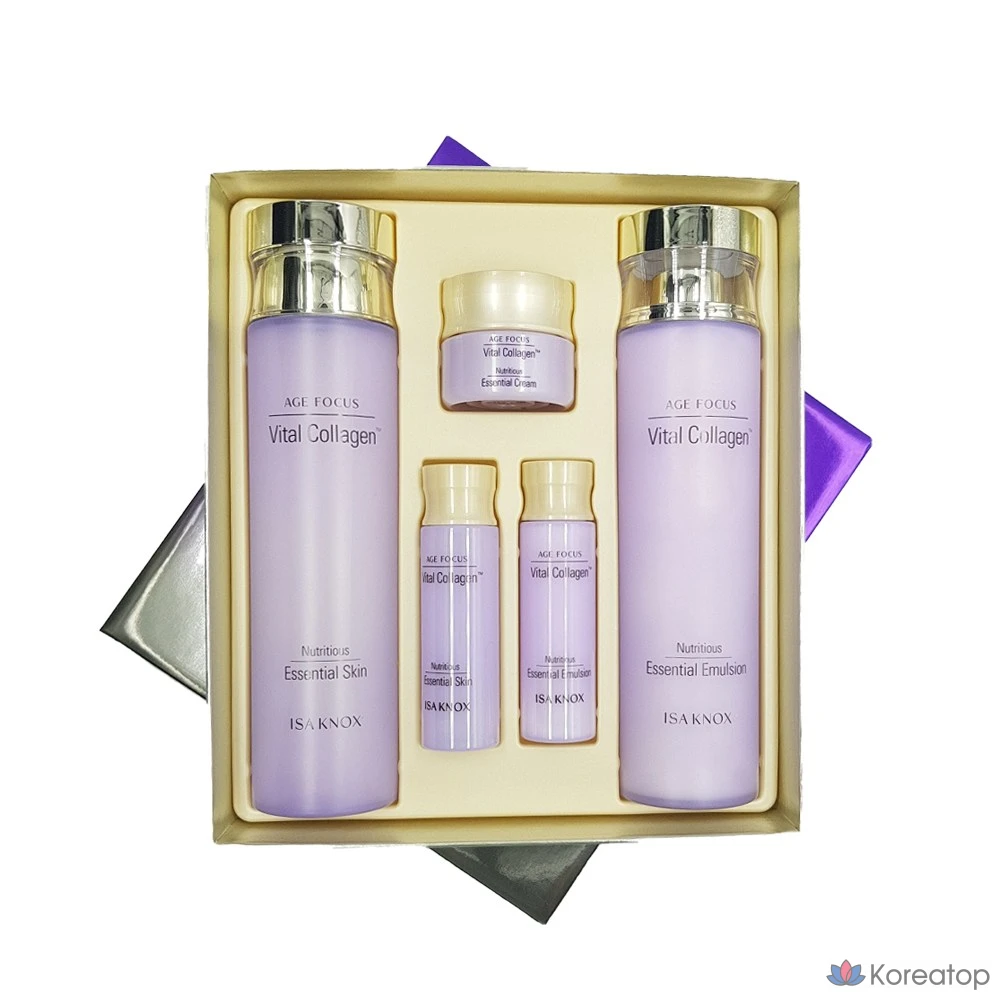 Набор для ухода Isa Knox Age Focus Vital Collagen 2-piece Set (Toner 160ml + Emulsion 160ml), 1 шт.