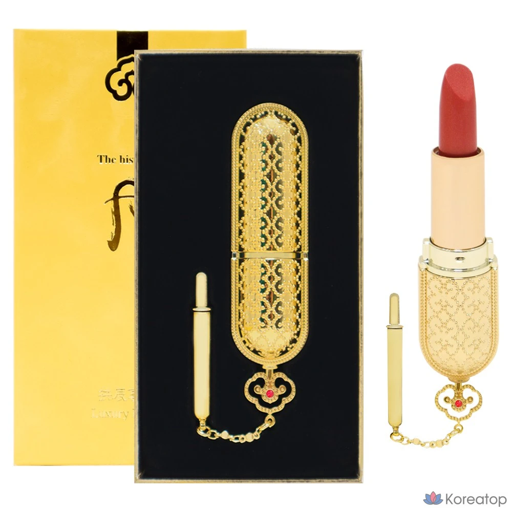 Помада THE HISTORY OF WHOO Gongjinhyang Mi Luxury Lipstick, оттенок 21 Ruby, 3.5 г, 1 шт.