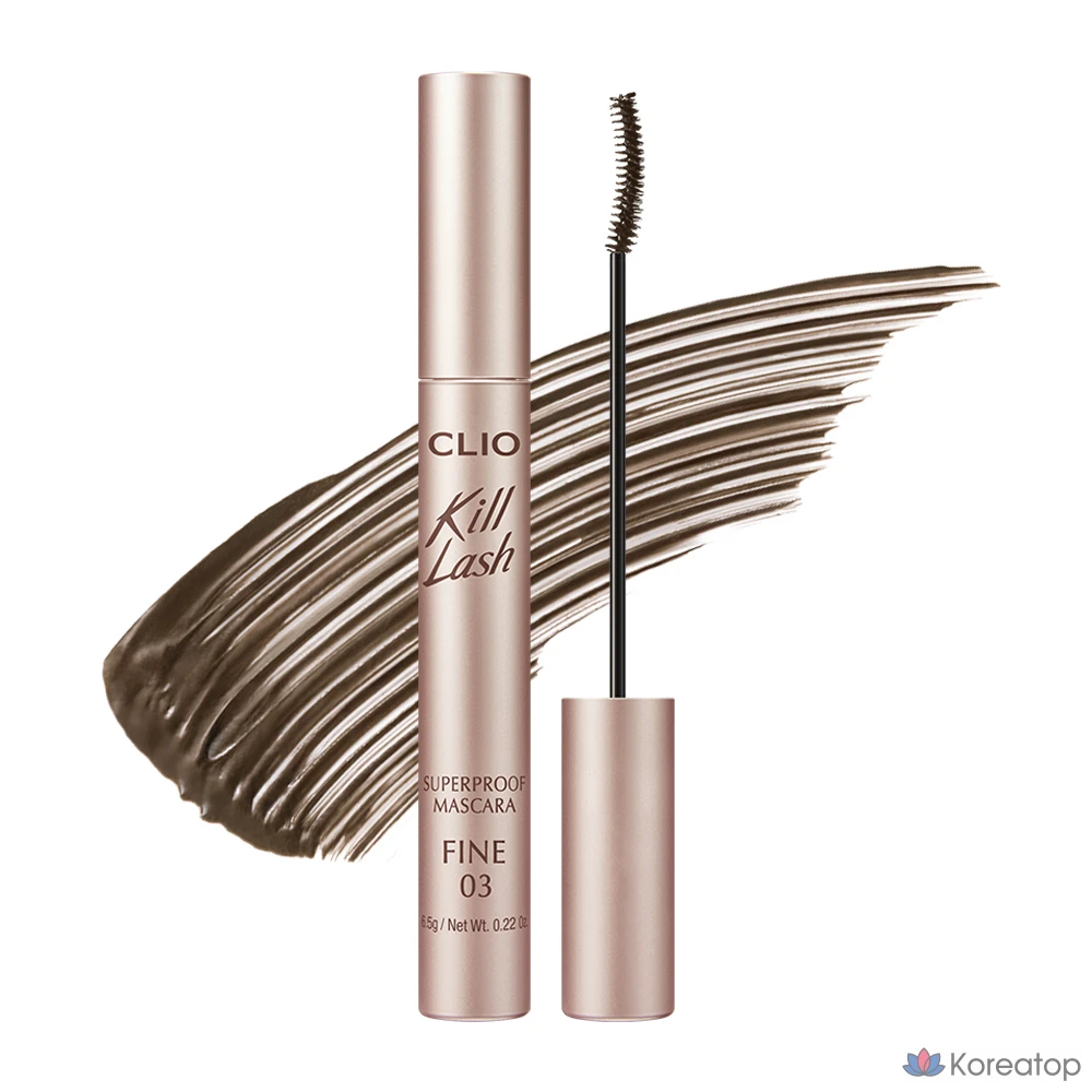 Тушь для ресниц Clio Kill Lash Superproof Mascara Fine, оттенок 003 Mute Earl Grey, 1 шт.
