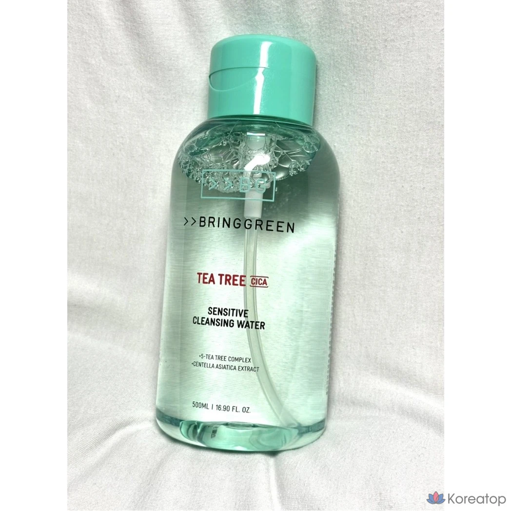 Очищающая вода для чувствительной кожи с зеленым чайным деревом и центеллой азиатской, 500 мл, 1 шт.