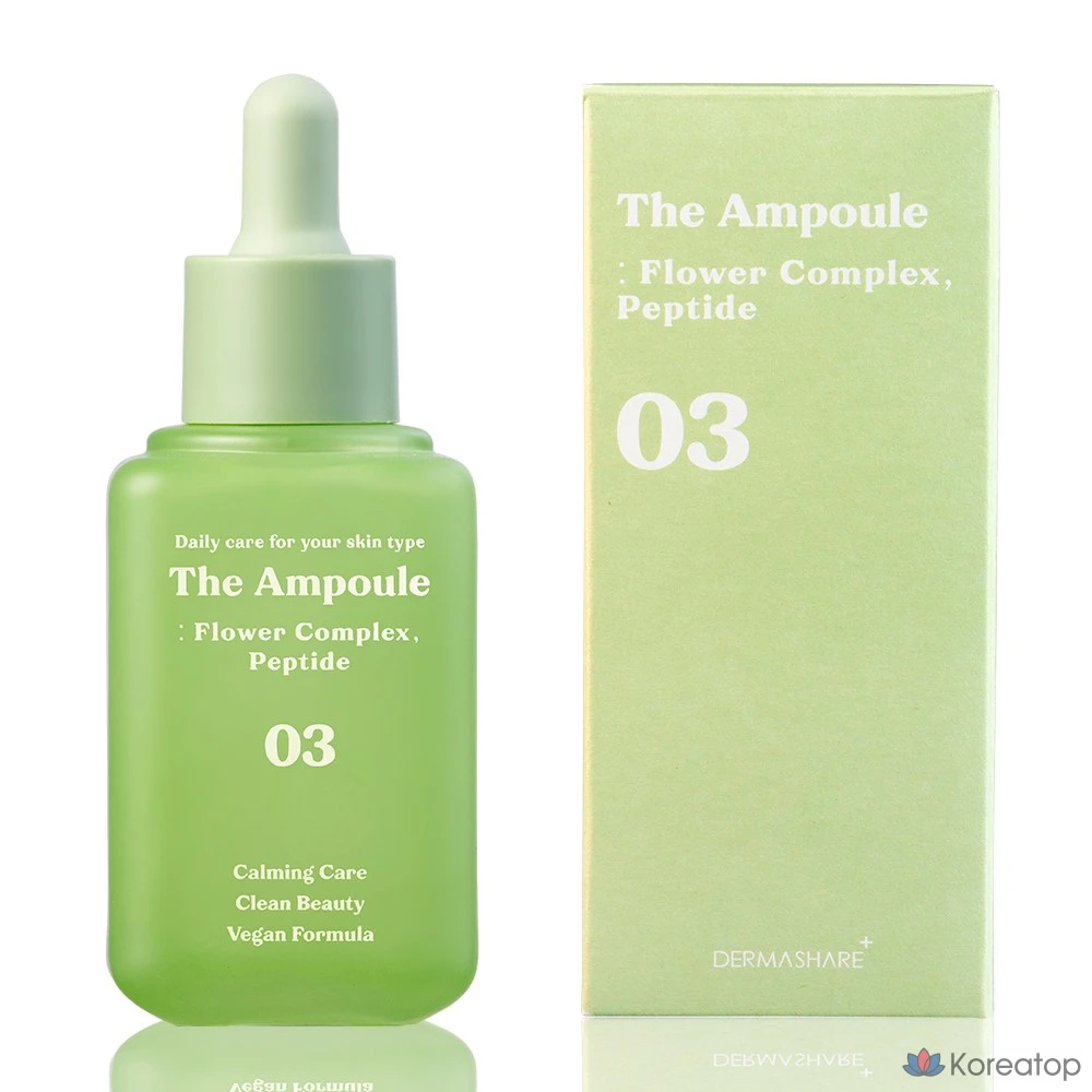 Сыворотка Dermashare The Ampoule Vegan Flower Complex Peptide Pore Elasticity Care Serum, 60 мл, 1 шт.