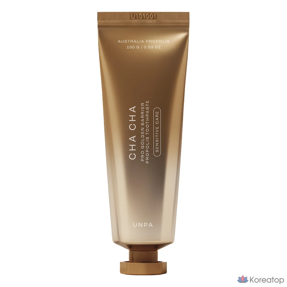 Зубная паста UNPA Cha Cha Pro Golden Barrier Propolis, 100 г, 1 шт.