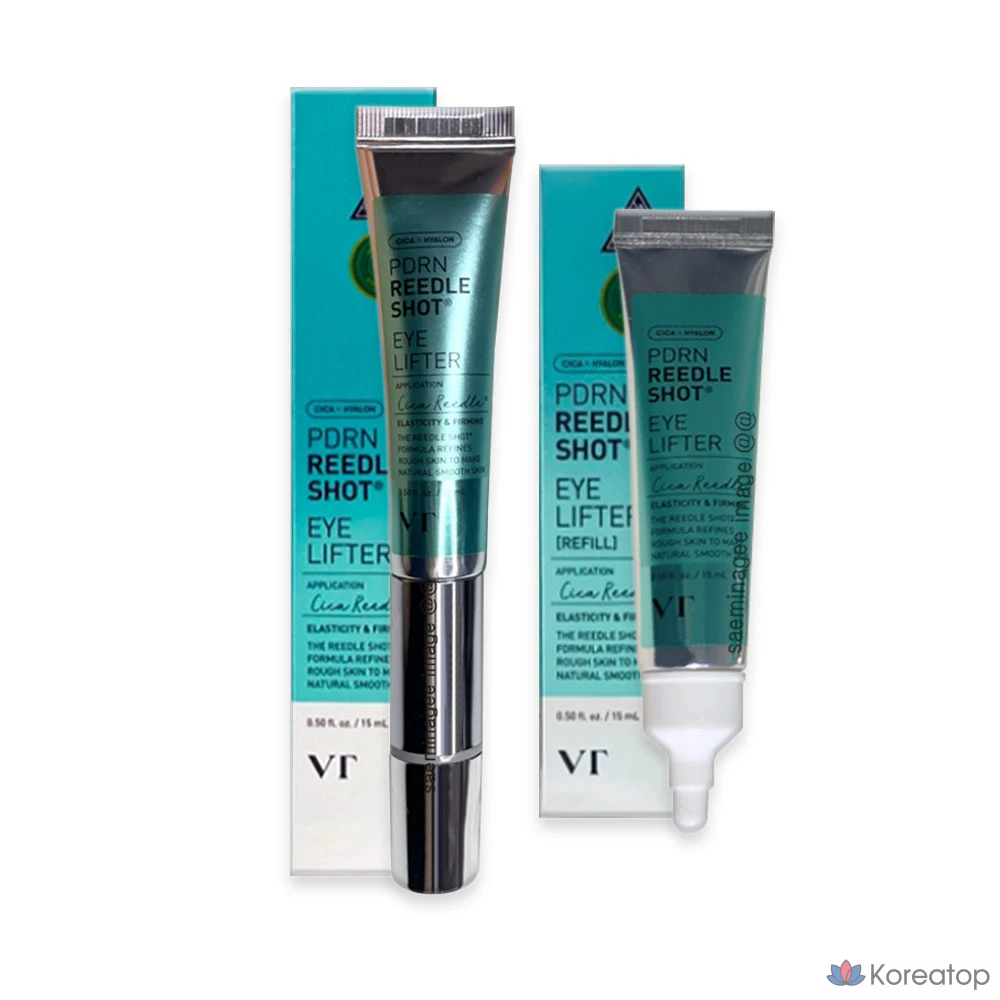 Крем для глаз VT PDRN Riddle Shot Vibration Eye Lifter (15 мл + сменный блок 15 мл), 1 шт., 15 мл